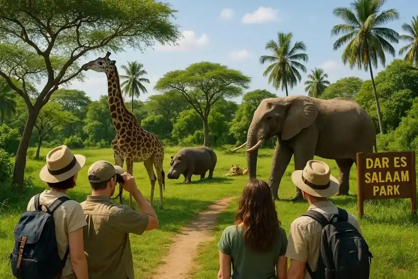 Dar es Salaam itself is a coastal city — Tanzania’s commercial capital — so it isn’t a safari destination. But it’s a perfect starting point for exploring southern Tanzania’s wildlife parks, which are more remote and less crowded than the Serengeti/Ngorongoro circuit in the north.