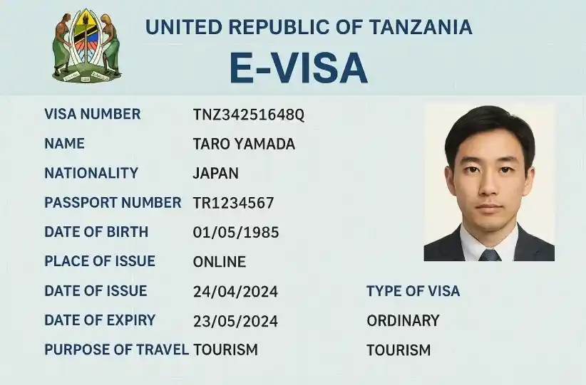 The Tanzania Visa on Arrival allows Japanese travelers to obtain a visa directly at entry points such as international airports, land borders, and seaports. It is designed for tourists, business travelers, and visitors who could not apply for the Tanzania eVisa in advance.