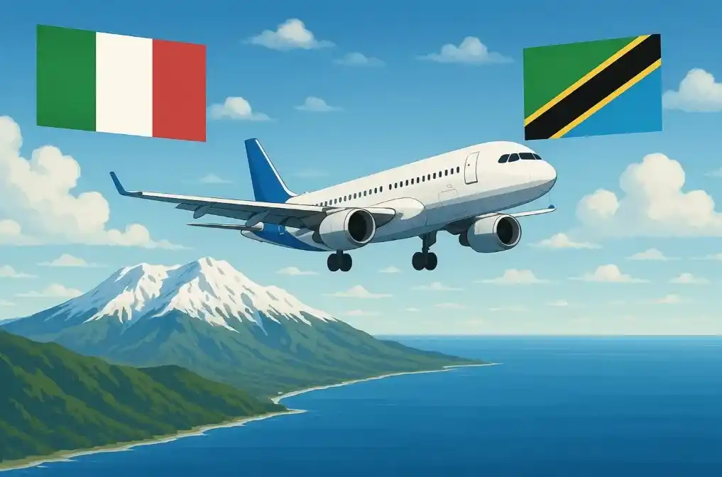 Tanzania eVisa for Italian Citizens: I cittadini italiani hanno bisogno di un visto elettronico per la Tanzania per viaggiare. Scopri di più sui requisiti, le tariffe, le procedure di richiesta e i tempi di elaborazione per i viaggiatori italiani nel 2025.