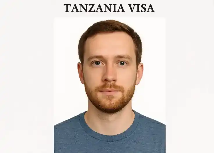Tanzania Visa Passport-Sized Photo for a tourist travelling to Tanzania